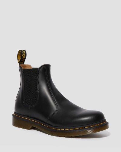 Botas Chelsea Dr Martens 2976 Yellow Stitch Smooth Cuero Para Hombre DR4282T